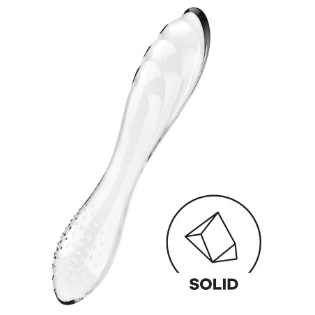 Gode en verre DAZZLING CRYSTAL 1 de Satisfyer Transparent