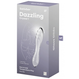 Gode en verre DAZZLING CRYSTAL 1 de Satisfyer Transparent 2