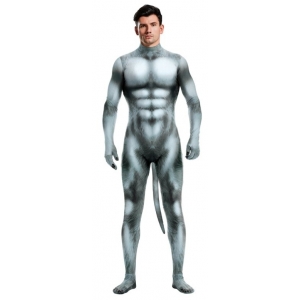 Combinaison Cosplay Loup WOLF Gris