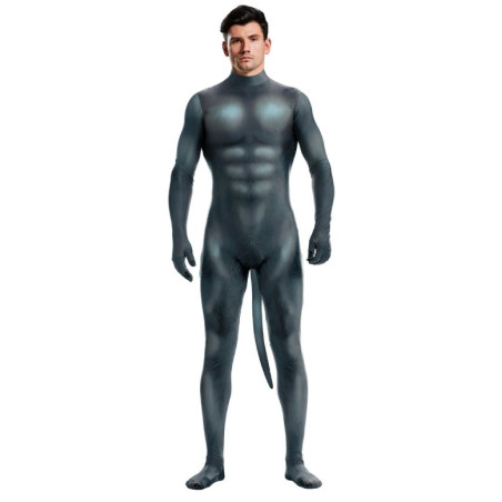 Combinaison Cosplay DOG Gris bleu pour le Puppy Play