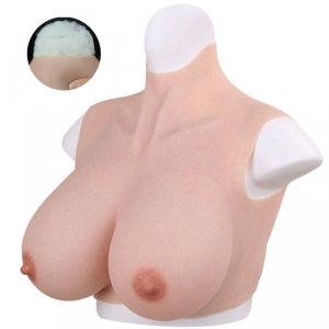 Buste Seins réalistes Coton | Col haut | Bonnet E