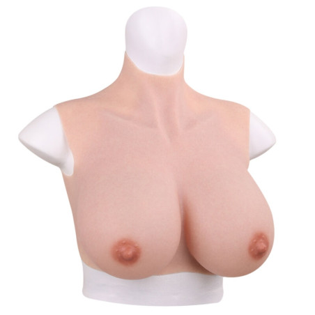 Buste Seins réalistes Coton | Col haut | Bonnet G