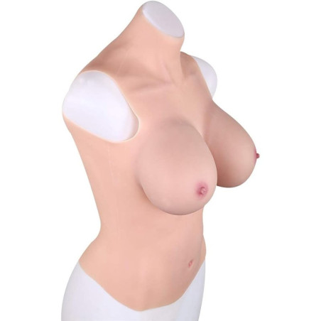 Buste Entier Seins réalistes Coton Col haut Bonnet C Chair