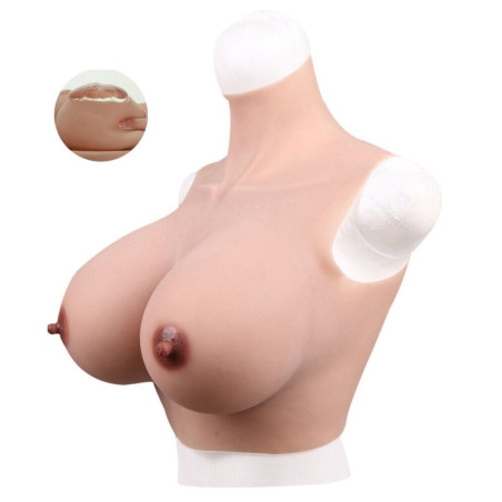 Buste Seins Silicone | Col haut | Bonnet C