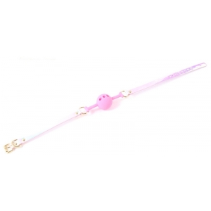 Bâillon-Boule en silicone LASER 4 cm Rose