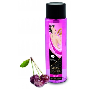 Gel de bain et douche SHUNGA Cerise Givrée 370ml Rouge