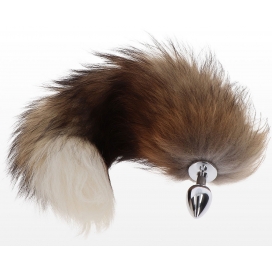 Plug queue de renard SEXY FOX 6 x 2.7 cm | Queue de 40 cm | Marron