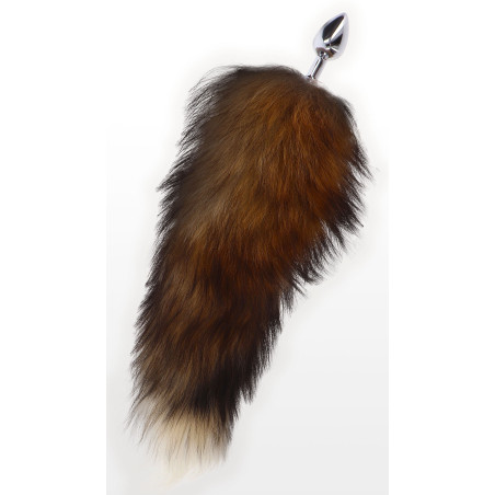 Plug queue de renard SEXY FOX 6 x 2.7 cm | Queue de 40 cm | Marron