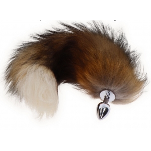 Plug queue de renard SEXY FOX 6 x 2.7 cm | Queue de 40 cm | Marron