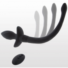 Plug Vibrant Queue de Chien WIGGLE TAIL Noir 