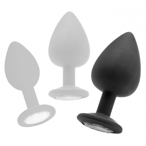 Plug diamond Extra Large – 8 x 4.4 cm Noir