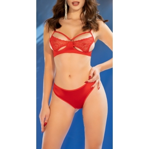 Ensemble Glycinia 2 Pièces Rouge
