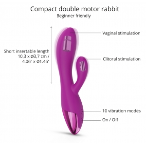 Vibro Rabbit FUNKY BUNNY Love to Love Fuchsia