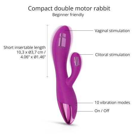 Vibro Rabbit FUNKY BUNNY Love to Love Fuchsia