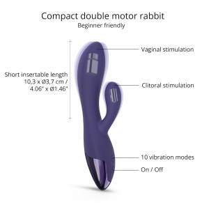 Vibro Rabbit FUNKY BUNNY Love to Love Violet