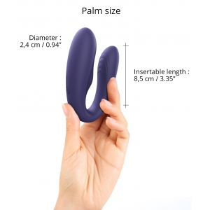 Stimulateur vibrant pour couple MATCH UP Love to Love Indigo