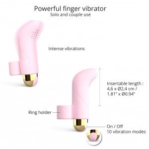 Vibro de doigt TOUCH ME Love to Love Rose
