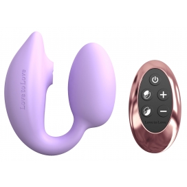 Stimulateur Clitoris et Point G WONDERLOVER Love to Love Mauve