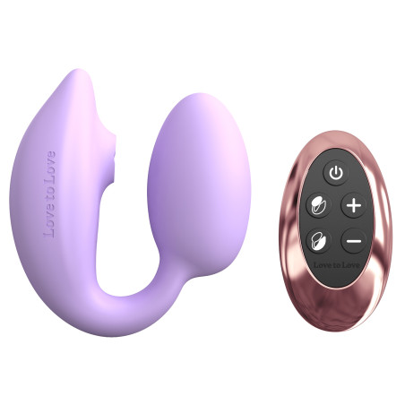 Stimulateur Clitoris et Point G WONDERLOVER Love to Love Mauve