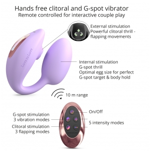 Stimulateur Clitoris et Point G WONDERLOVER Love to Love Mauve