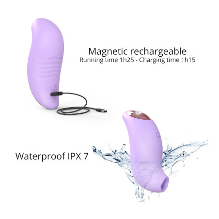 Stimulateur de clitoris BELIEVER Love to Love Mauve