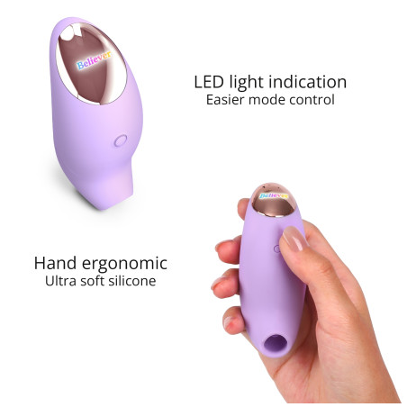 Stimulateur de clitoris BELIEVER Love to Love Mauve