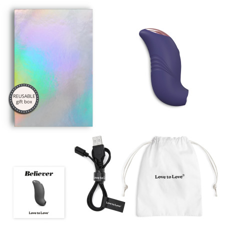 Stimulateur de clitoris BELIEVER Love to Love Indigo