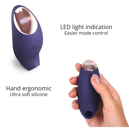 Stimulateur de clitoris BELIEVER Love to Love Indigo