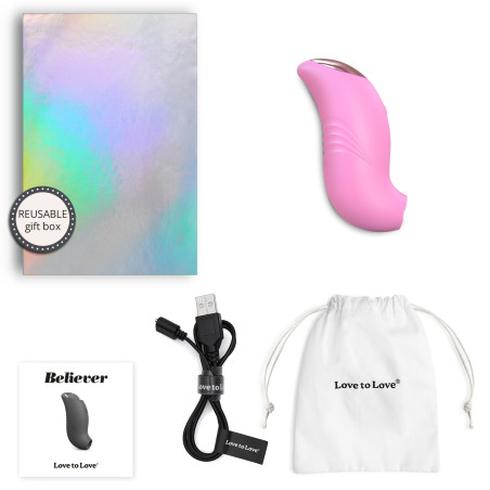 Stimulateur de clitoris BELIEVER Love to Love Rose