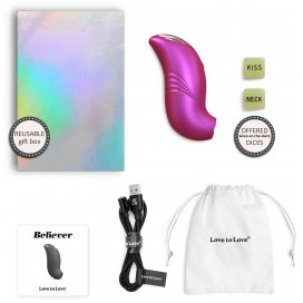Stimulateur de clitoris BELIEVER Love to Love Framboise 2