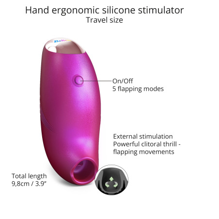 Stimulateur de clitoris BELIEVER Love to Love Framboise