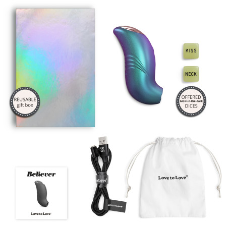 Stimulateur de clitoris BELIEVER Love to Love Bleu