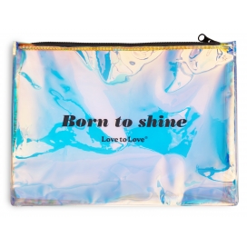 Pochette de rangement pour sextoys BORN TO SHINE Zip noir