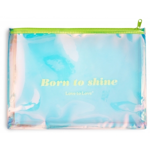 Pochette de rangement pour sextoys BORN TO SHINE Zip jaune