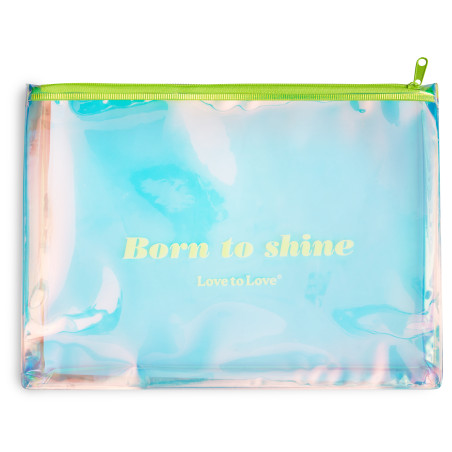 Pochette de rangement pour sextoys BORN TO SHINE Zip jaune