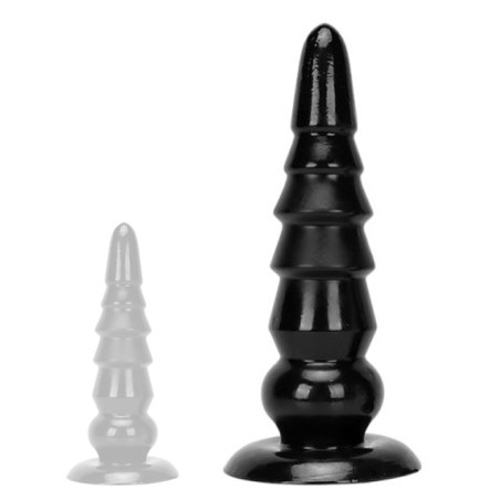 Plug anal XXL TOWER UP M Noir de Deepleasure 32 cm