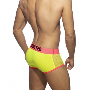 Boxer NEON MESH Jaune-Rose