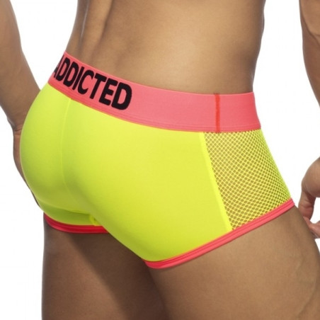 Boxer NEON MESH Jaune-Rose