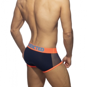 Boxer NEON MESH Bleu marine-Orange