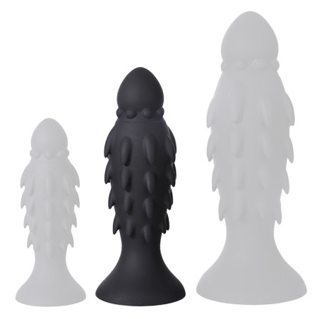 Plug anal silicone VORCAT M 19 cm avec Picots souples