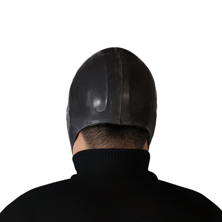 Masque à gaz BDSM en caoutchouc avec filtre Noir