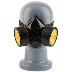 Masque BDSM avec double respirateur DUO BREATH Noir