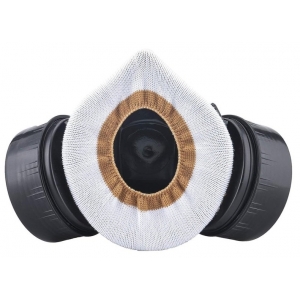 Masque BDSM avec double respirateur DUO BREATH Noir