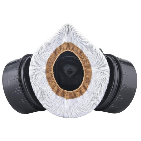 Masque BDSM avec double respirateur DUO BREATH Noir
