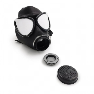 Masque à gaz BDSM avec filtre KOMPLET BREATH Noir