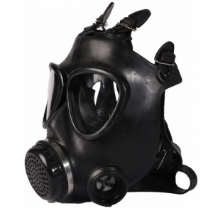 Masque à gaz BDSM avec filtre KOMPLET BREATH Noir