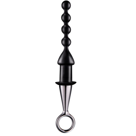 Chapelet anal avec poignée BEADS IN de 16.5 x 3 cm