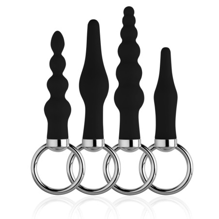 Kit Plugs Découverte anale BACK UP Noirs