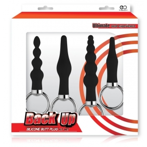 Kit Plugs Découverte anale BACK UP Noirs