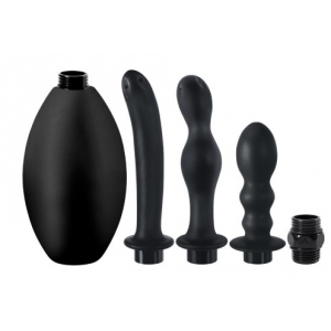 Kit de lavement anal 3 embouts CLEANSING SYSTEM Silicone